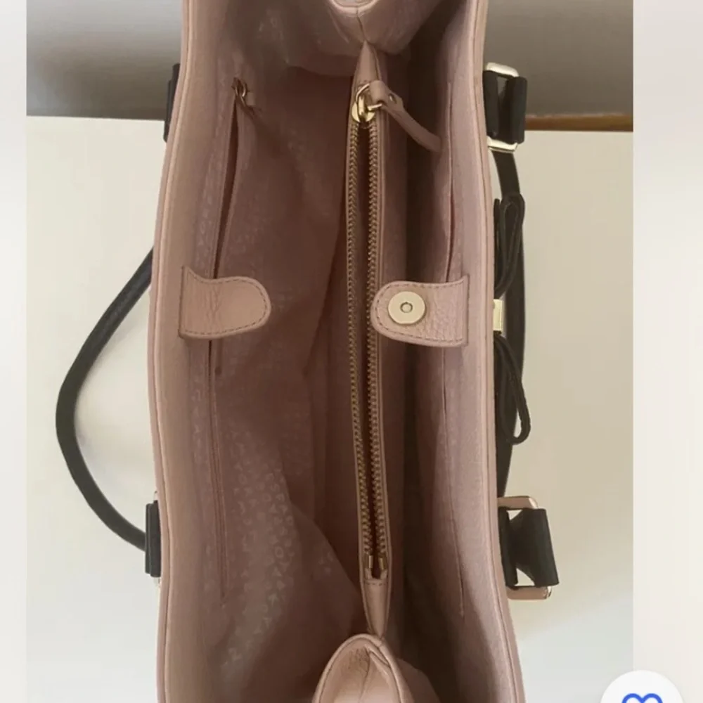 NEW KATE SPADE NEW YORK LEATHER LARGE TOTE BOW SHOULDER BAG  PINK